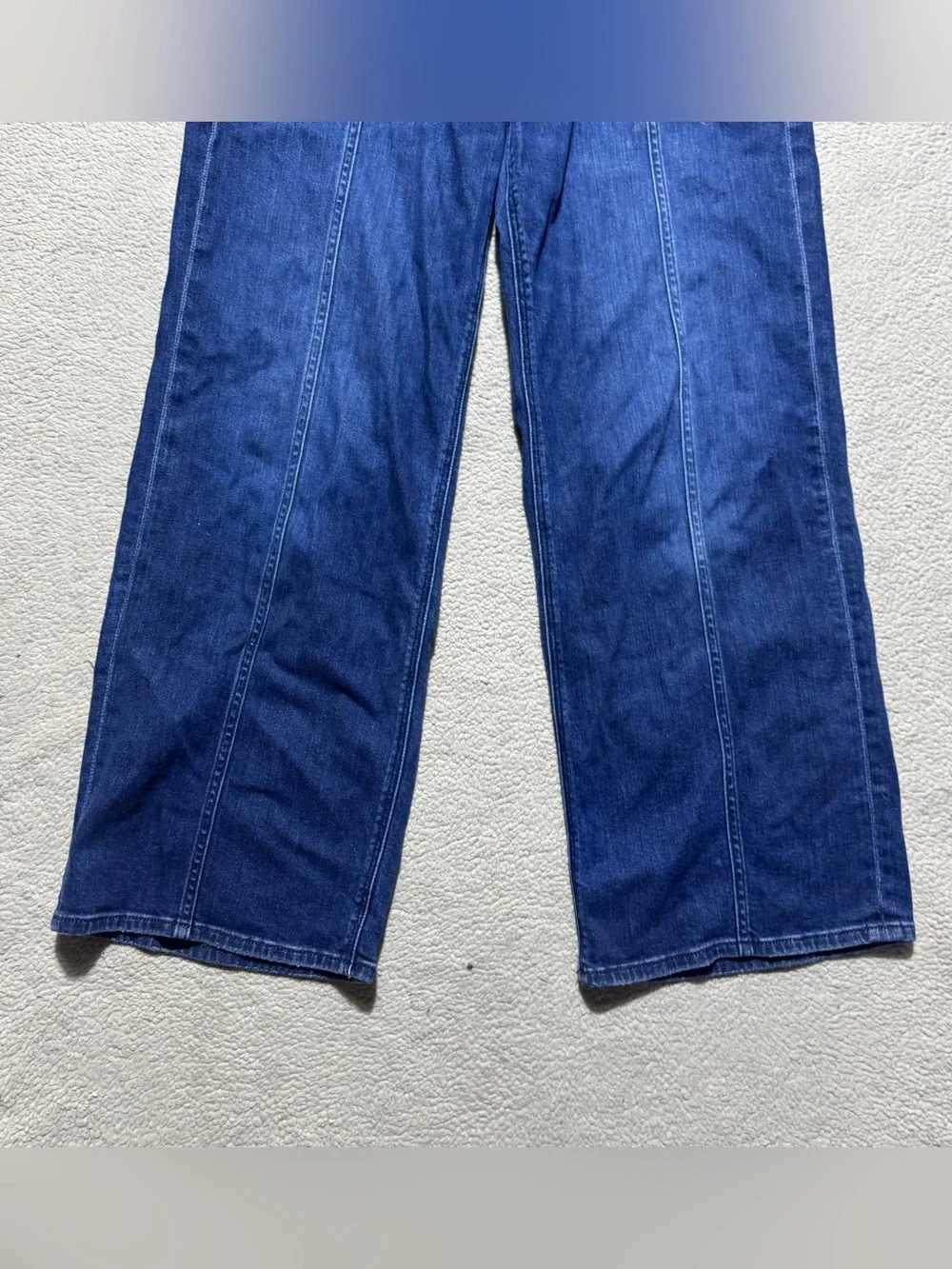 American Eagle Jeans Womens 4 Short Super High Rise Baggy Wide Leg Double Button